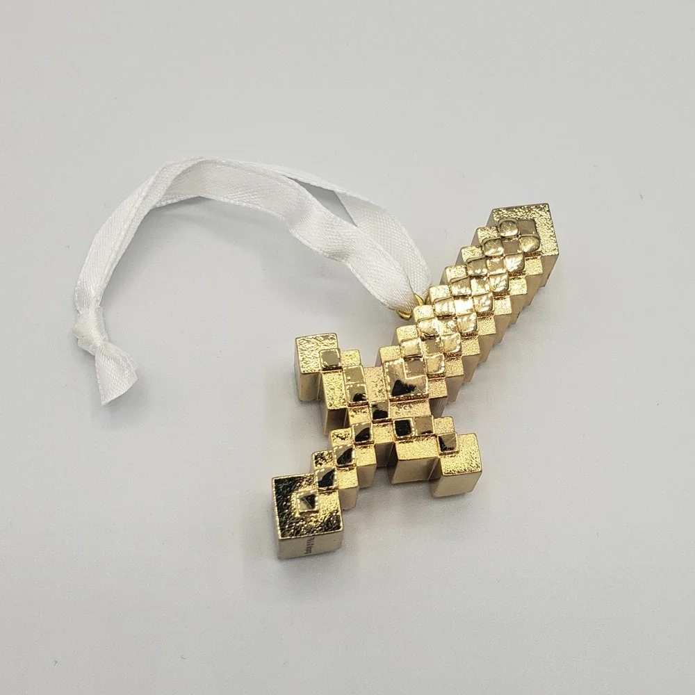 2021‎ Hallmark Premium Minecraft Gold Sword Chrismas Ornament